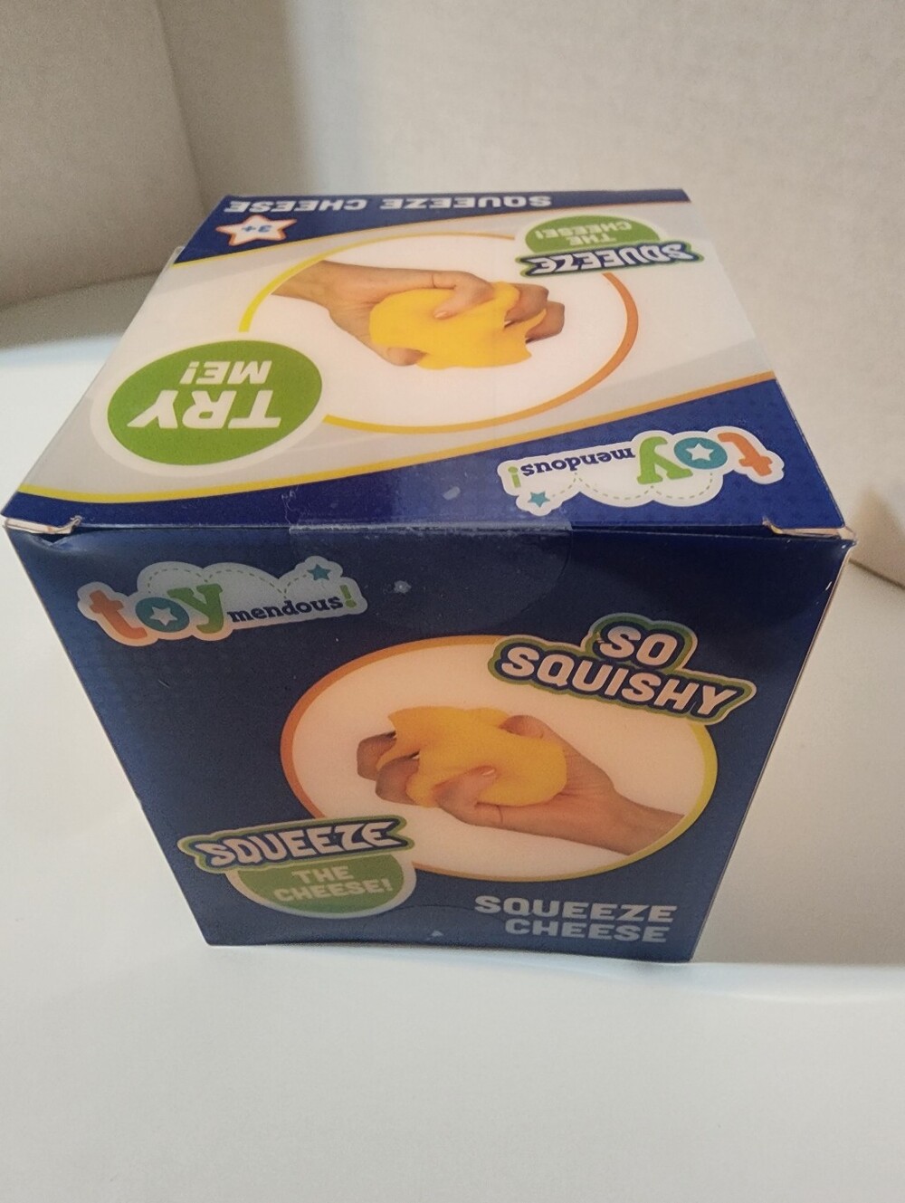 Toymendous Squeeze Cheese Squishy Stress Toy (NEW) - Picture 2 of 5